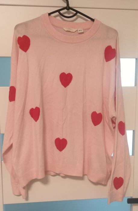 Sweter w serca Esmara L/XL