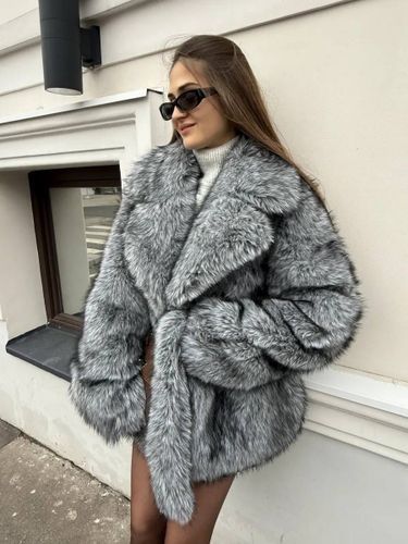 Шубка еко чорнобурка якість люкс