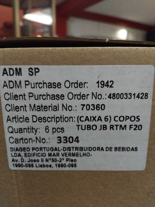 Copos Whisky J&B e Cerveja Mahou