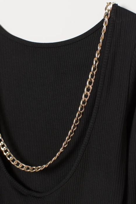 Нове боді hm з цепочкою на спині