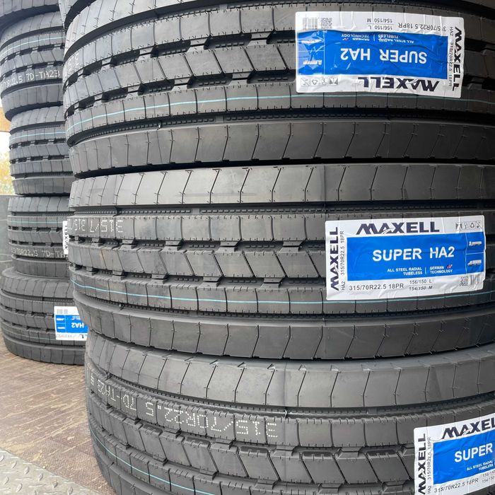 Шини на руль MAXELL 315/70R22.5 SUPER HA2 безкоштовна доставка НП