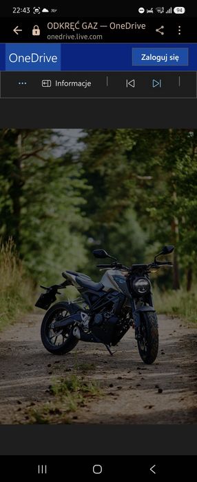 Wypożyczalnia Motocykli 125cm