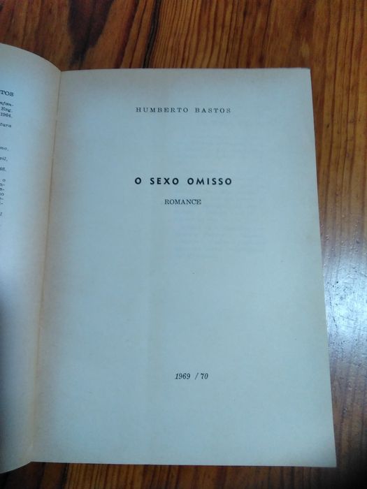 Livro - O sexo omisso