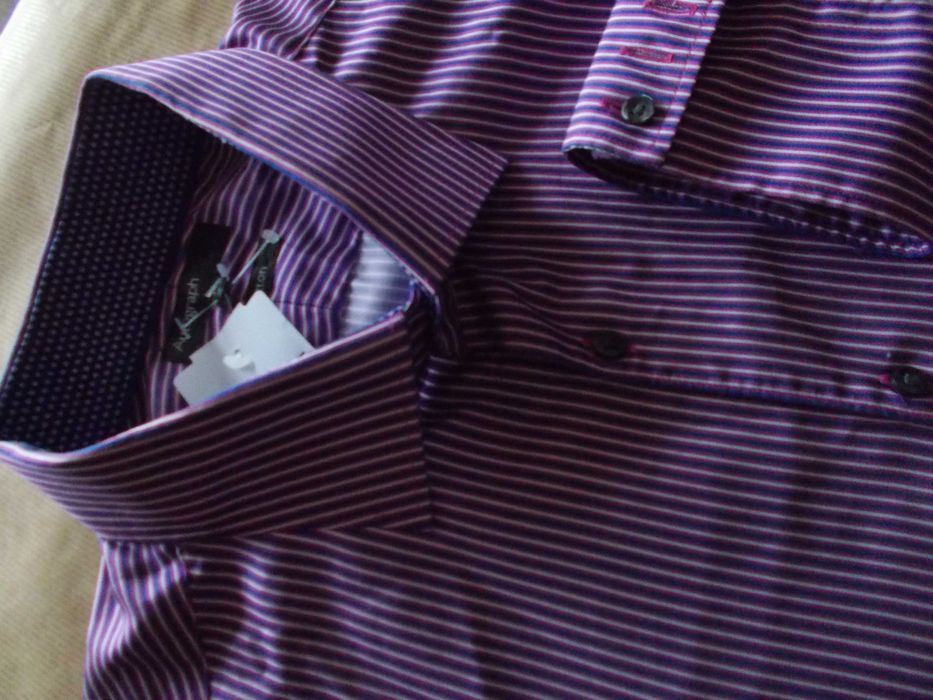 4XL AUTOGRAPH LUXURY Designerska,  Ekskluzywna Koszula Męska 4XL 46 UK