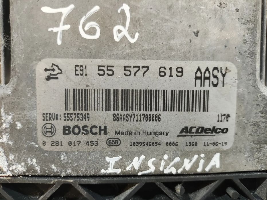 CENTRALINA ECU MOTOR BOSCH OPEL INSIGNIA A COUNTRY TOURER G09 2.0