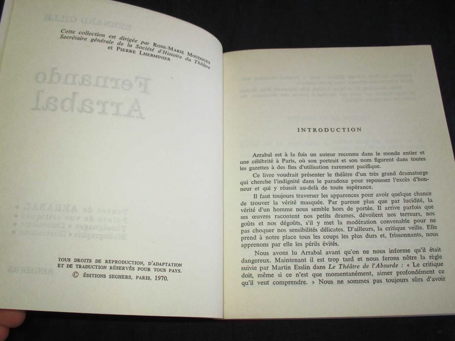 Livro Fernando Arrabal Bernard Gille Theatre De Tous Les Temps nº 12