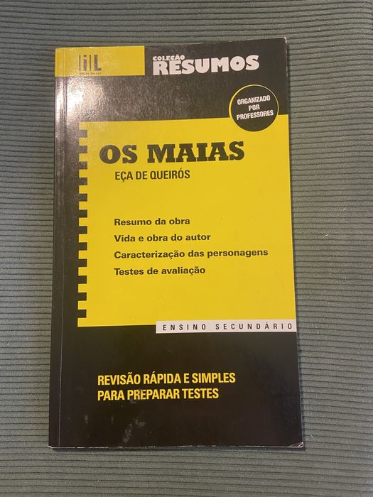 Livro de resumo os Mais de Eça de Queirós para a eacola