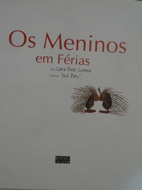 Os Meninos em Férias de Clara Pinto Correia - 1ª Edição