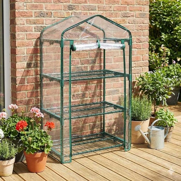 Міні-теплиця стелаж для розсади (3, 4, 8 полиць) Парник-теплиця