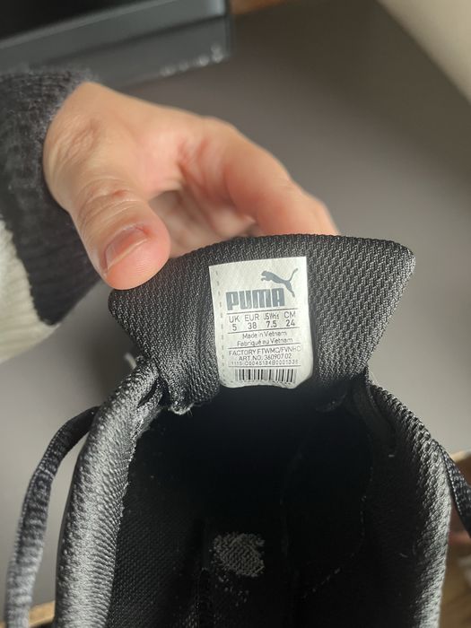 Puma czarne buty sportowe unisex r. 38