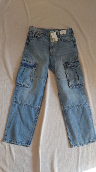 Dżinsy Loose Fit Straight Leg H&M