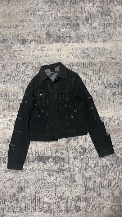 куртка dior waxed strip denim jacket джинсовка