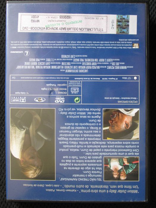 DVD Million Dollar Baby, Morgan Freeman, Hilary Swank, Clint Eastwood