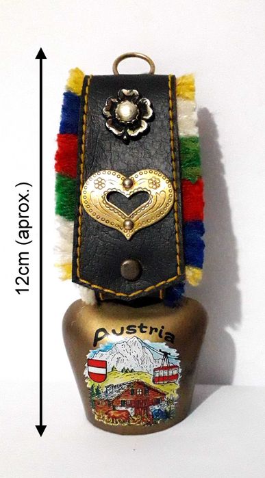 3 Sinos de latão/metal Áustria e Suiça (vintage)