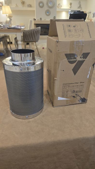 Filtr z węglem aktywnym z aluminium do wentylatora kanałowego do namiotu uprawnego
