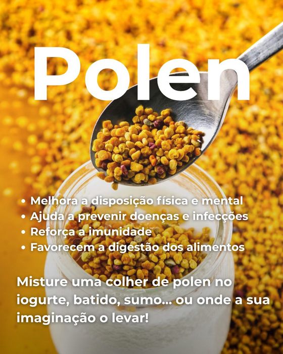 Frasco de 250g/500g  pólen