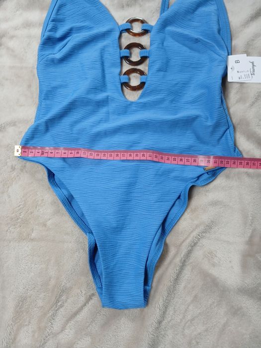 Niebieski strój kąpielowy Triumph 38B 75B summer dune O