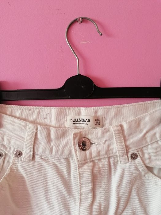 Calças de ganga branca - Pull&Bear