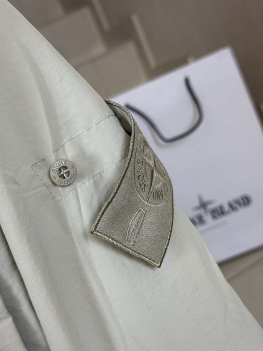 STONE ISLAND Ghost Piece Beige Nylon Jacket