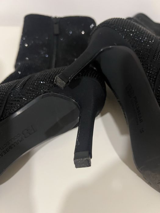 botas brilhantes Pull&Bear