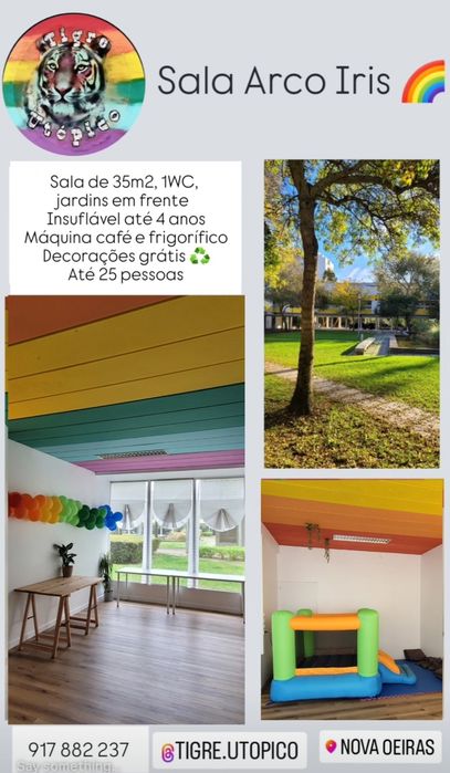 Espaço para festas ou atividades em Oeiras!!!