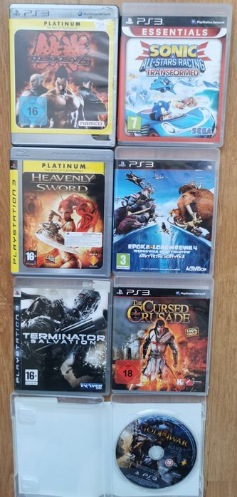 Gry PlayStation 3 God of war, wolfenstein, the last of US