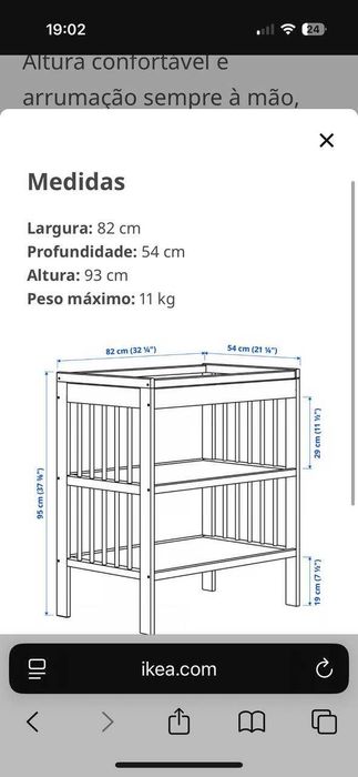 Trocador de fraldas Gulliver Ikea