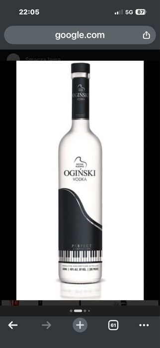 Wodka Oginski 0,5 po weselu
