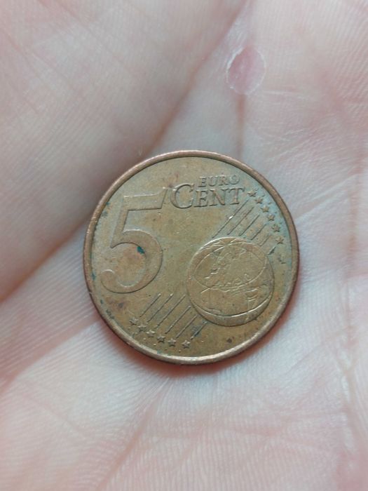 Moeda 5 Cêntimos Grécia 2002