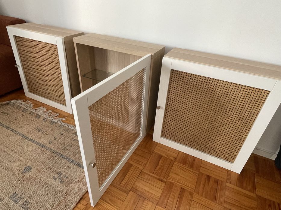 3 módulos (aparador) altos BESTA com palhinha