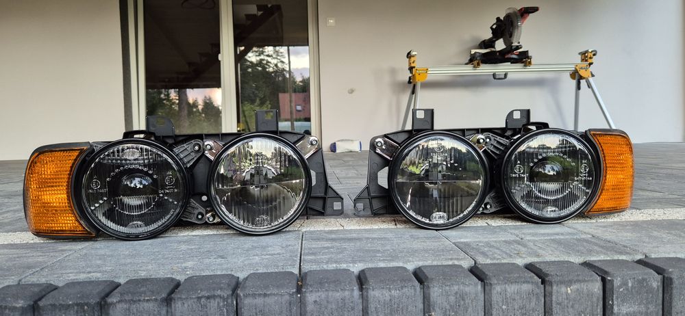 BLACK HELLA BMW E34. E32. Xenon. Kierunki