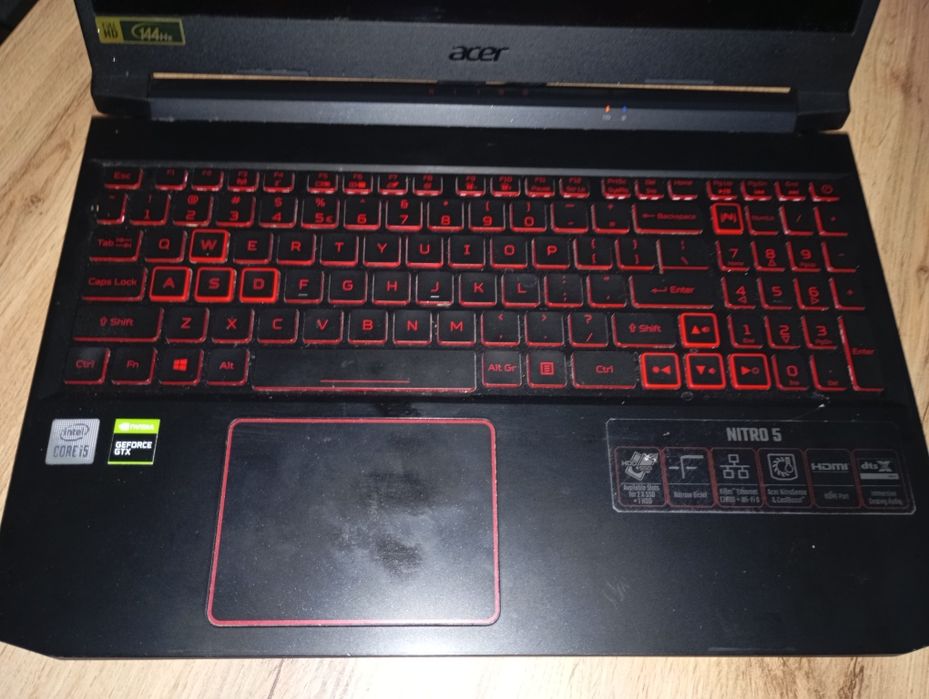 Uszkodzony Acer nitro 5