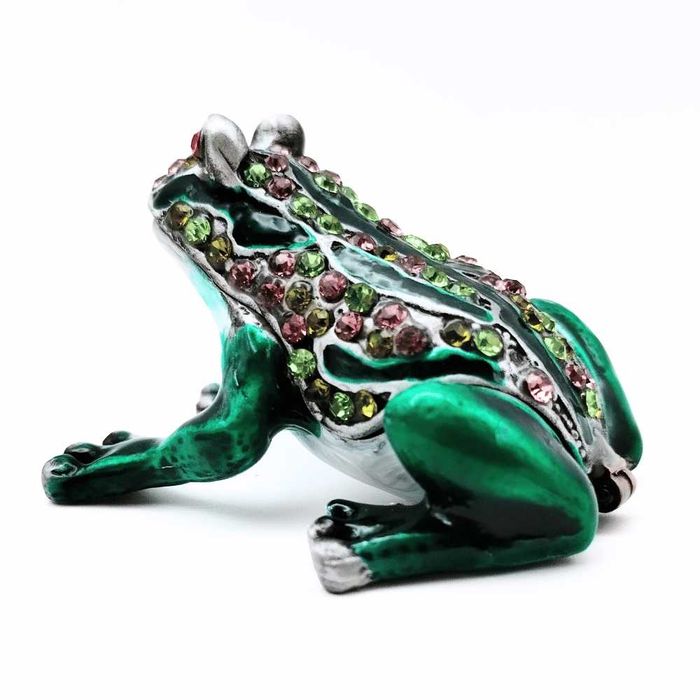 Szkatułka zielona żaba