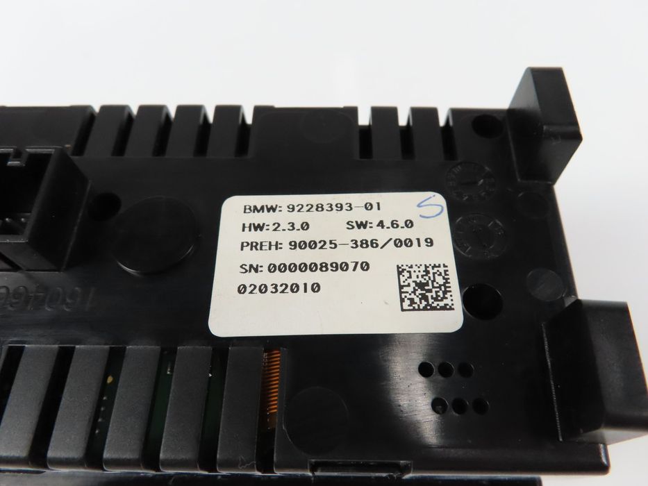 Painel Ac / Ar Condicionado Bmw 5 Ref: 61319290753 / 9228393