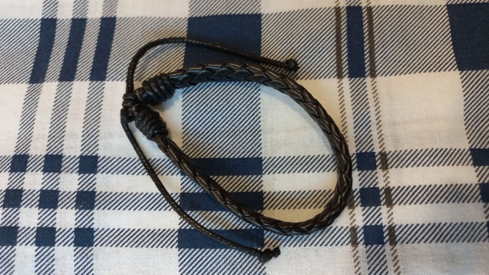 Pulseira homem de couro