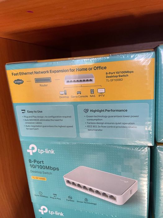 Комутатор TP-LINK TL-SF1008D  Нові в упаковці. В наявності.