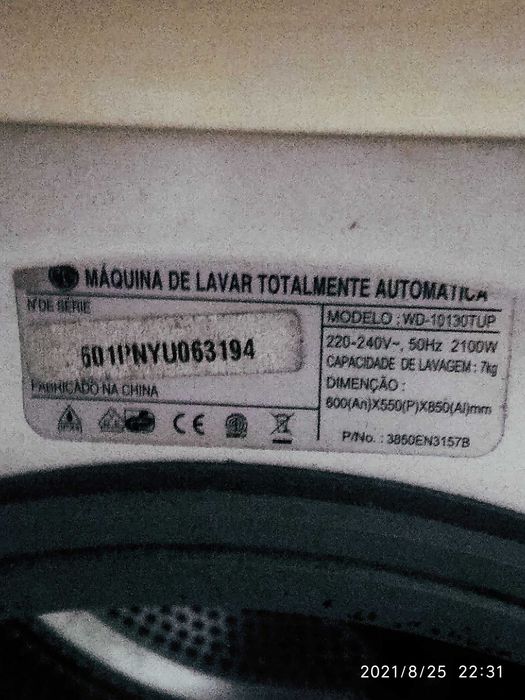 Máquina Lavar Roupa LG