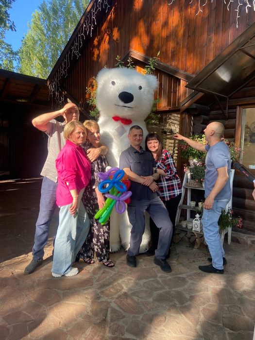 Привітання Ведмедиком, пандою, Тедді або зайчиком. Найкращі аніматори