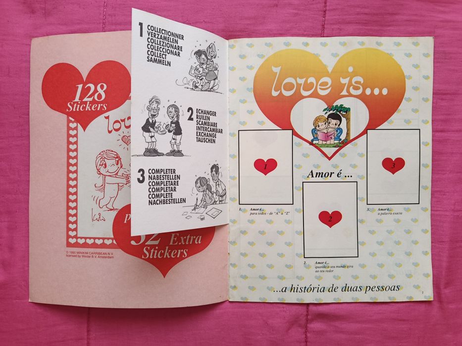 LOVE IS ...  Caderneta de Cromos (vazia)