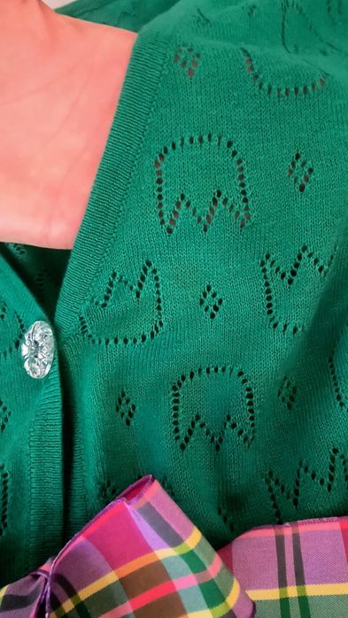 Ażurowy wiosenny sweterek,Troll r XS