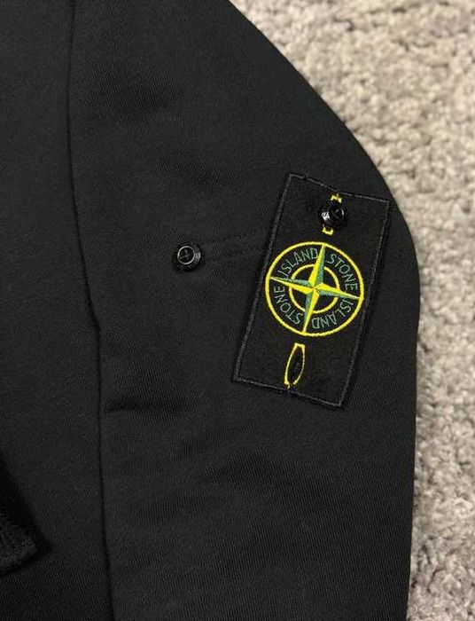 Кофта stone island Чорна НОВА з патчем