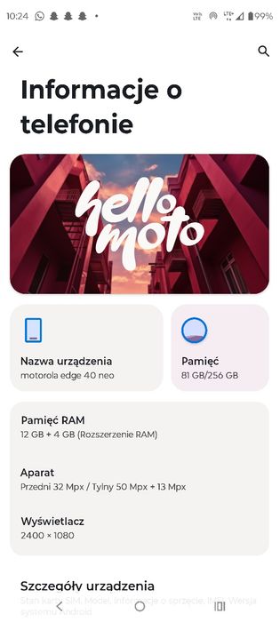Sprzedam Motorolę 40 neo czytaj opis
