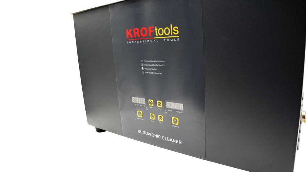 Máquina de Limpeza de Peças por Ultrassons 30L KROFTOOLS 1100W 40kHz