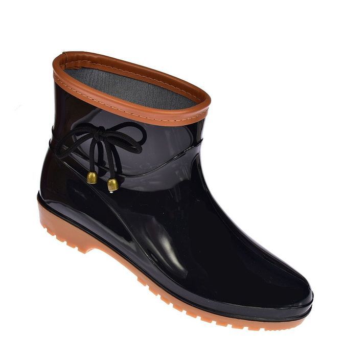 Kalosze damskie gumowce ogrodniczki XK-07 BK/br r. 37