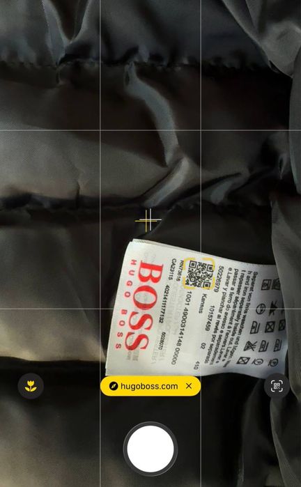 Куртка Hugo Boss чорна чоловіча куртка хюго босс чорна чоловіча