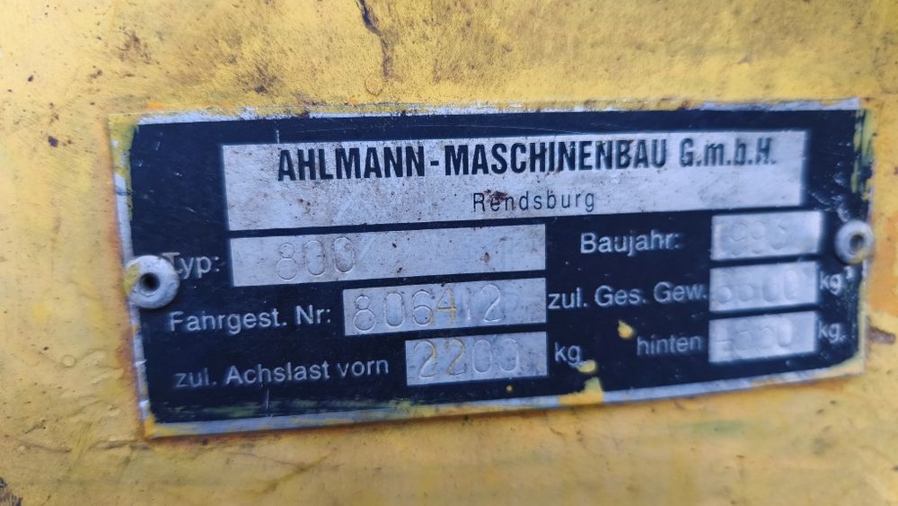 Ahlmann 800 Schmidt 3745 Liebherr ładowarka przegubowa L  507