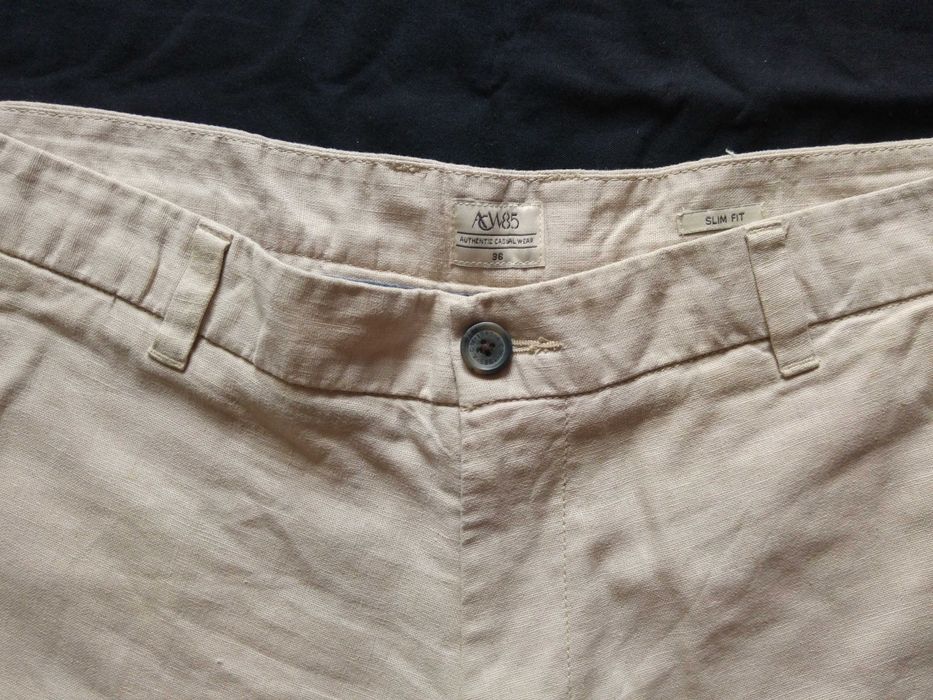 Spodenki lniane męskie