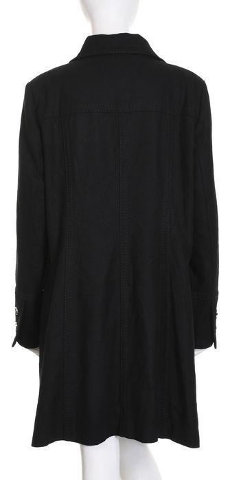 C&A YESSICA czarny wełniany płaszcz damski 52% wełna r. 46