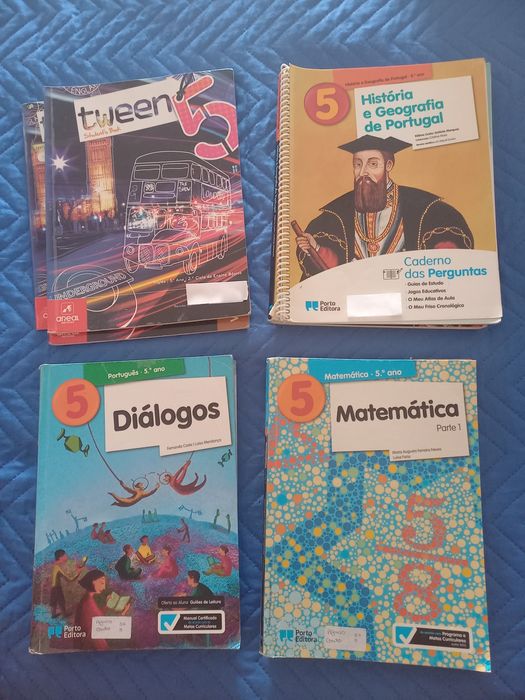 Manuais escolares + caderno atividades 5 ano