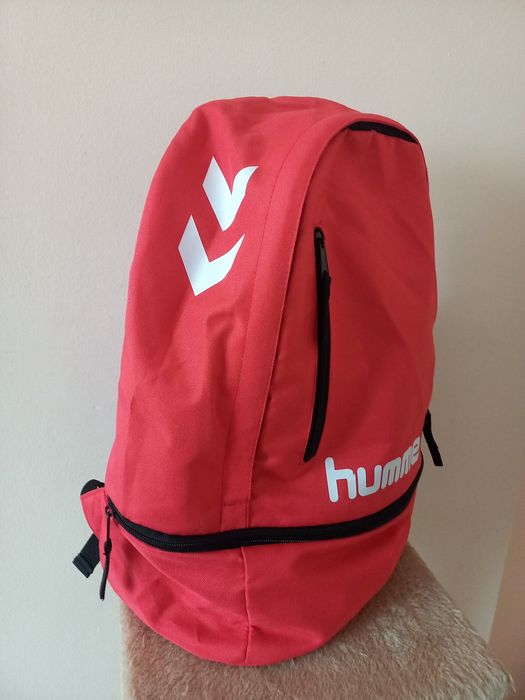 Czerwony oryginalny plecak hummel na co dzień lub na basen